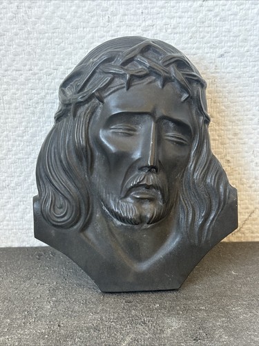 Plaque bronze christ signe - plaque, en