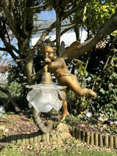 Lustre Putti Angelot Régule No Bronze Art Nouveau Art Déco