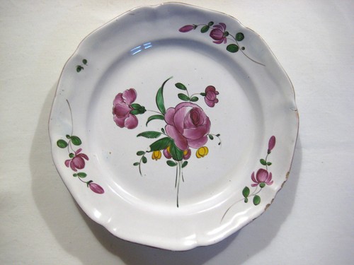 Assiette ancienne plate - plate, 23,5cm