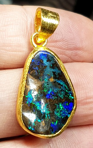 27g pendentif opale boulder - pendentif,