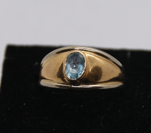 Bague jonc anglais topaze - bague,