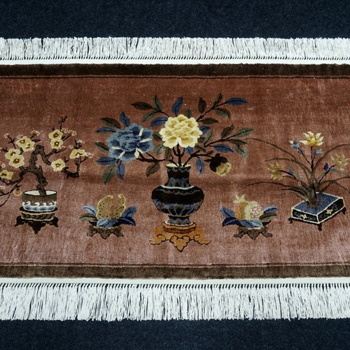 Tapis soie chine 102 - 102, x