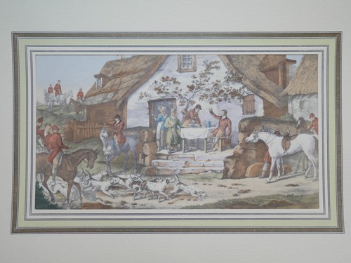 Lithographie coloriée - , au