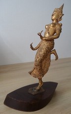 Antique Ancien Bronze Apsara