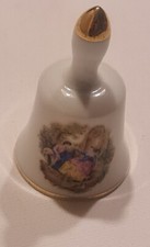 cloche en porcelaine - doré