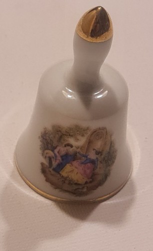 Cloche porcelaine doré - en,
