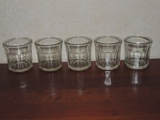 Lot de 5 anciens pots à
