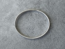 Fin bracelet ovale en argent - Refermable -