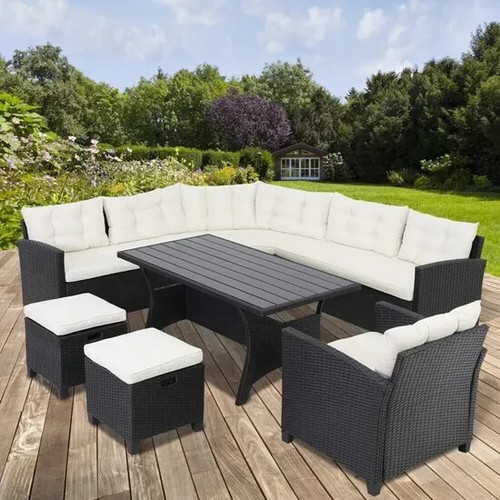 Salon jardin polyrotin 9 - jardin,