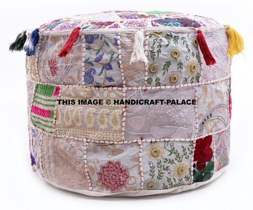 Pouf ronde vintage - ronde, indien