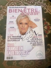 Magazine Bien Etre Sante Muriel Robin Rare Dedicace Autograph