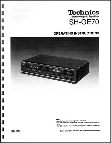 Technics ge70 graphic - sh-ge70,