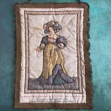 Tapisserie en soie Rosel Tenture vintage Costume Suisse traditionnel