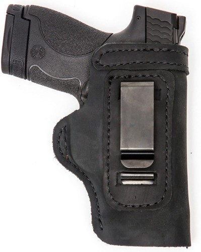 Leather gun holster inside the - gun,