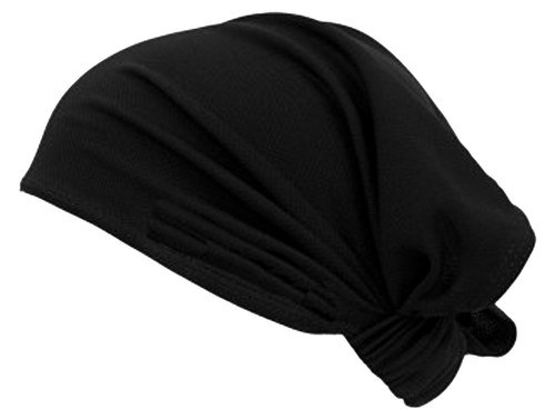 Black head wrap headband - black, |