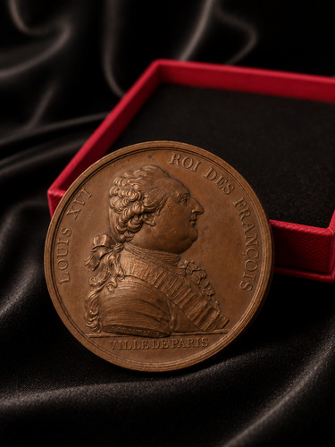 Louis xvi medal 1789 arrival - medal,