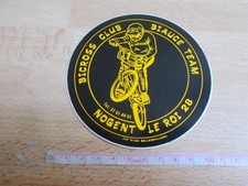 Autocollant BICROSS CLUB - BIAUCE TEAM - NOGENT LE ROI