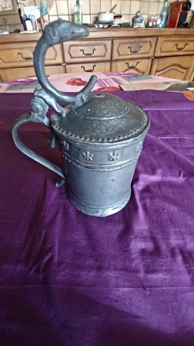 Belle chope etain - etain, fait