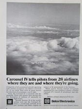 4-8/1973 PUB DELCO ELECTRONICS GM CAROUSEL IV INERTIAL NAVIGATION EQUIPMENT AD
