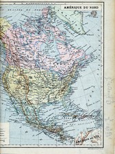 Amérique America carte atlas