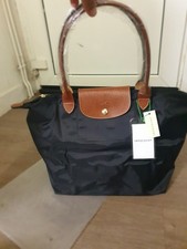 sac longchamp Noir Marine Taille L