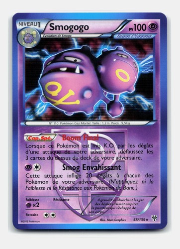 Carte pokémon smogogo 135 - smogogo, 58/135