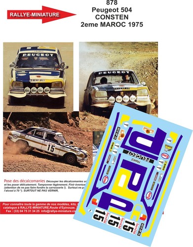 Decals ref 0878 peugeot - decals,