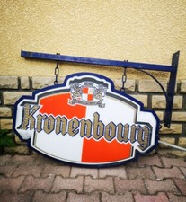 Vintage Enseigne KRONENBOURG Lumineuse Publicitaire Bar Resto Pub Fonctionnelle