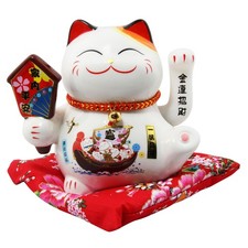 Chat chanceux signe porte