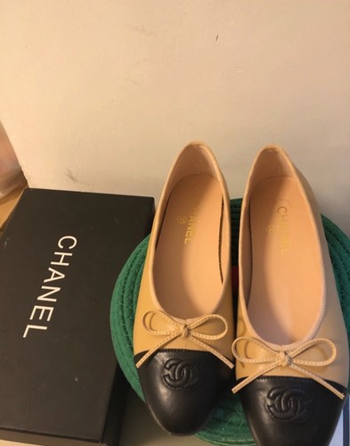 Ballerines chanel bicolores - ballerines,