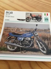 Ducati 500 GTV sport desmo 1978 Carte moto Collection Atlas Italie