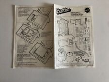 Instructions Notice  BARBIE la coiffeuse de rêve     vintage