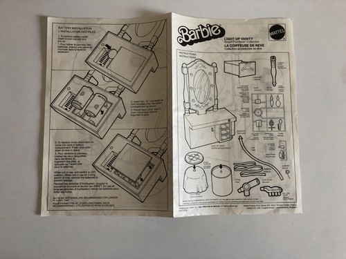 Instructions notice barbie la - ,