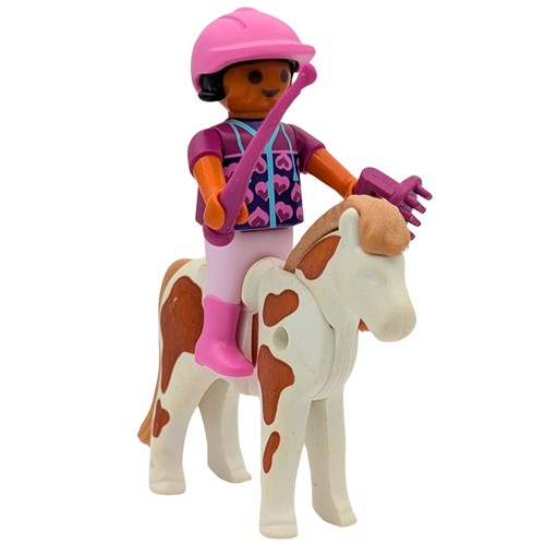 Playmobil figurine fille poney