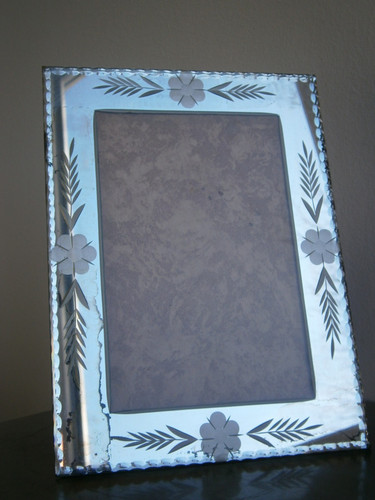 Cadre photo verre miroir - cadre,