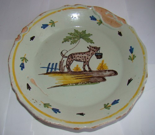 Faïence nevers assiette - de, nevers,assiette