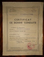 Certificat de bonne conduite