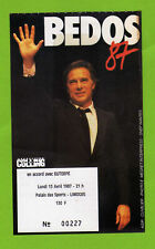 Billet de spectacle de Guy BEDOS le 13 avril 1987 à Limoges (87)