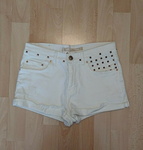 Zara short blanc cloute - short, or