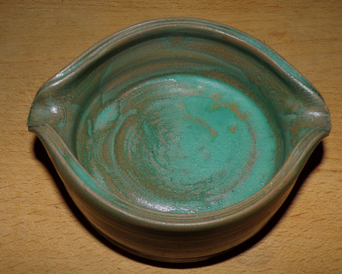 Cendrier terre cuite bleu - en,