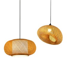 Lustre en bambou, lampe