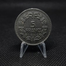 5 francs France 1935 - Lavrillier en nickel, TTB+, sous pochette