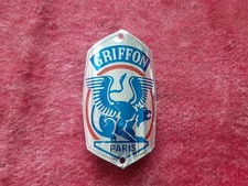 Ancienne Plaque De Vélo GRIFFON vintage bike eroica D4