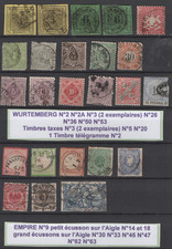 ALLEMAGNE ANCIENS ETATS (Wurtemberg Empire - Divers et colonies Chine Afrique..