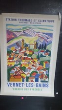 AFFICHE DE DESNOYER  POUR VERNET LES BAINS    98x65cm    vers 1955/60