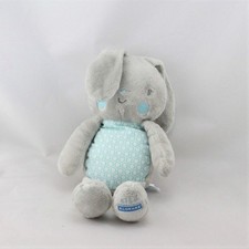 Doudou Lapin gris bleu KLORANE
