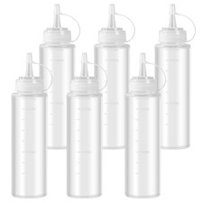 6 Pcs Recipient Sauce Vinaigrette, 240ML Bouteille à Condiments, Flacon Doseu...