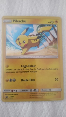Carte pokemon pikachu - pikachu, holo