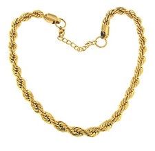 Collier chaine corde plaqué