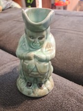Ancien Pichet Faience Céramique Forme Personnage TOBY England Art Nouveau Deco 